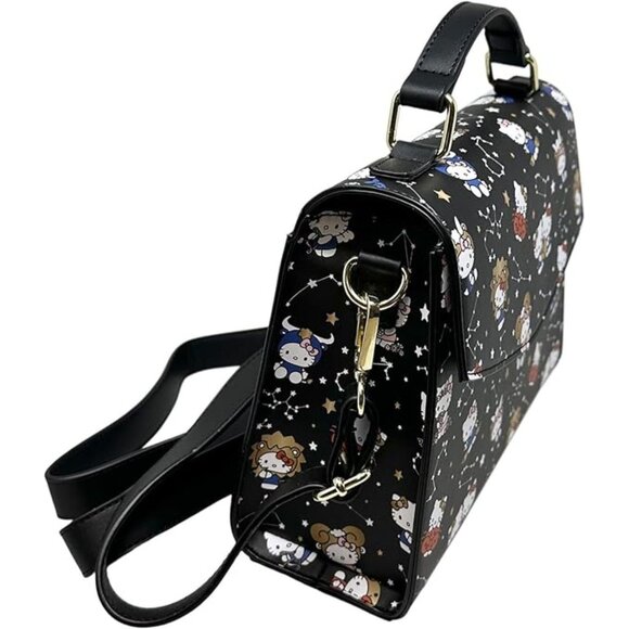 Loungefly Sanrio Hello Kitty Zodiac Allover Print Crossbody Purse - Picture 6 of 11